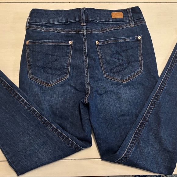Seven7 Jeans Women’s Size 6 | Dark Wash Skinny Mid-Rise Stretch Denim - Picture 6 of 8